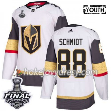 Dětské Hokejový Dres Vegas Golden Knights Nate Schmidt 88 2018 Stanley Cup Final Patch Adidas Bílá Authentic